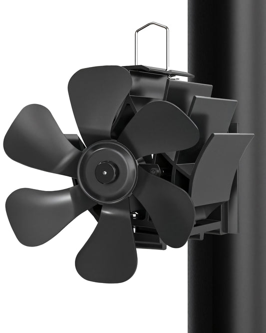 TITECK 6-Blades Wood Stove Fan with Magnet